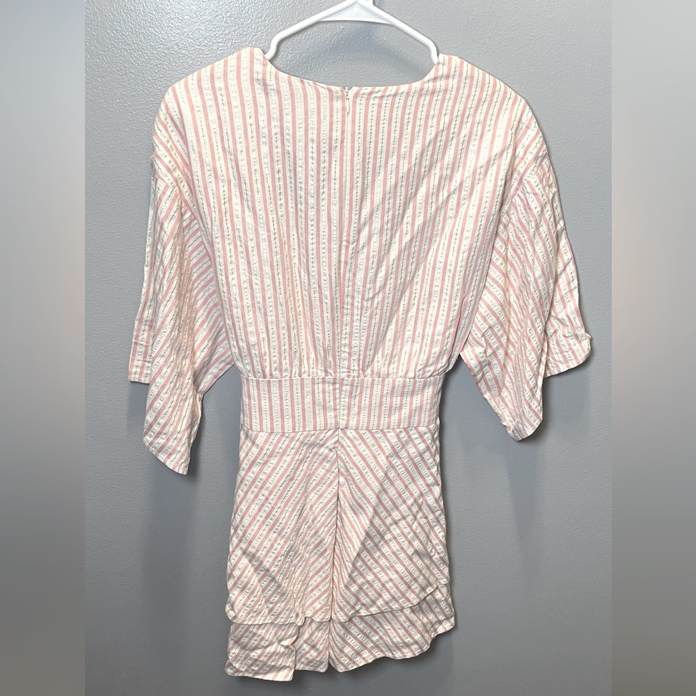 Lovers & Friends NEW Women's‎ Hazen Mini Dress Blush Striped Size Medium - Picture 3 of 5